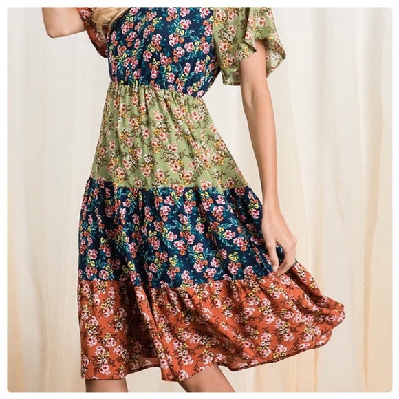 Frolic in the Meadow Midi Dress - Picture 7 of 16